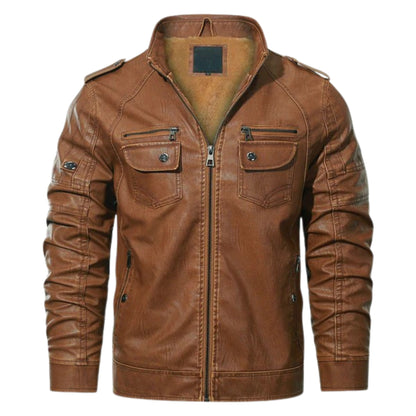 Veste de Motard en Fleece