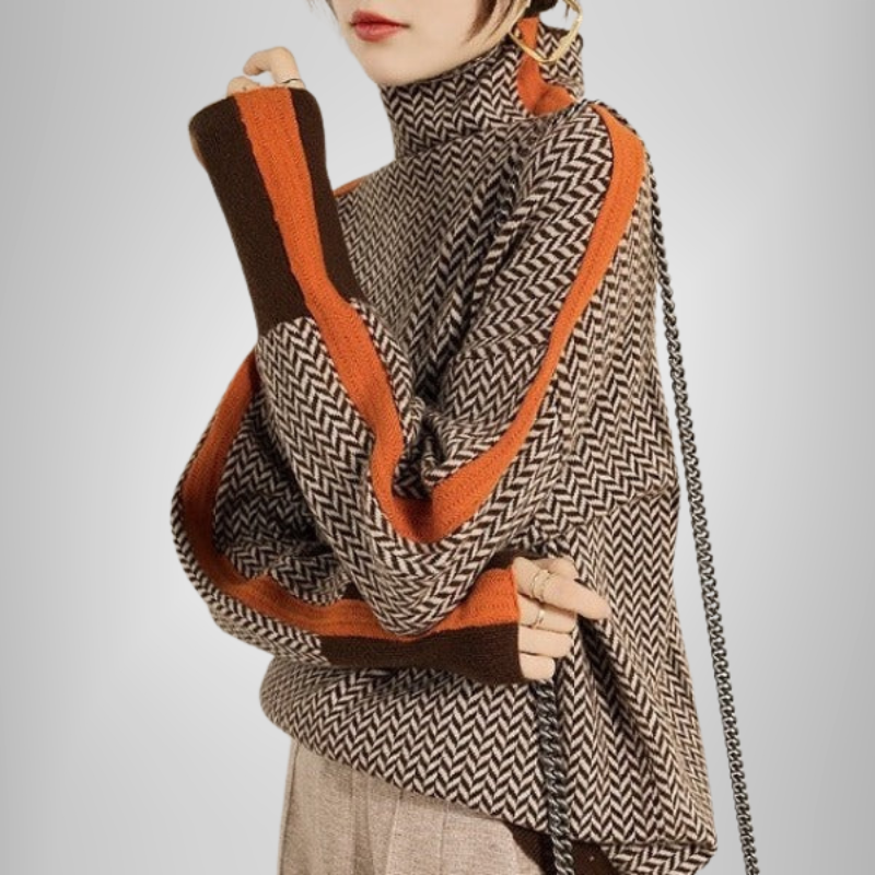 Clarabella | Pull Col Montant Mélangé