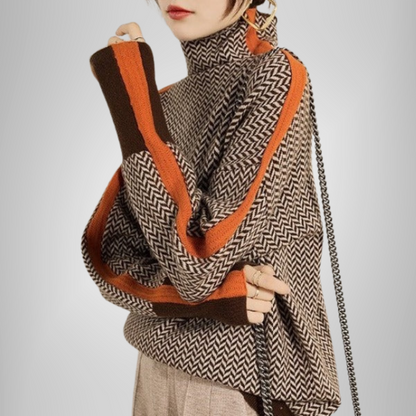 Clarabella | Pull Col Montant Mélangé