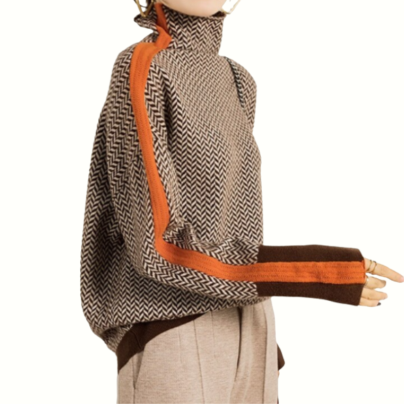 Clarabella | Pull Col Montant Mélangé