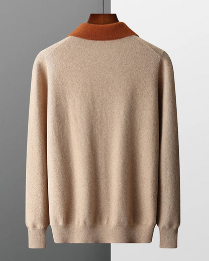 Polo zippé en cachemire Castelle