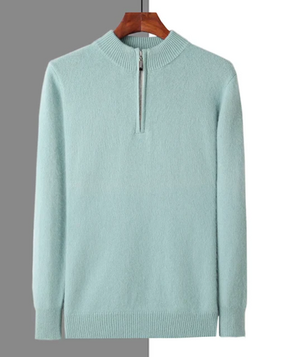 Genève Pull Zippé en Cachemire