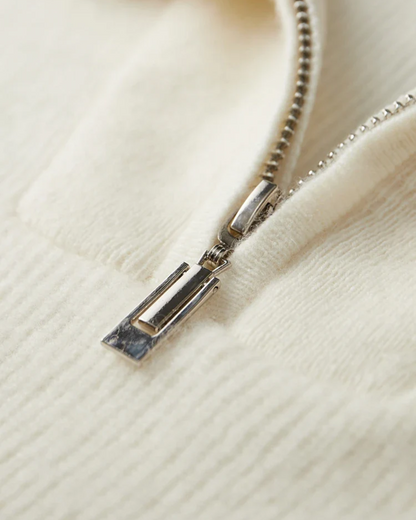 Pull en Cachemire Portofino à Col Zippé