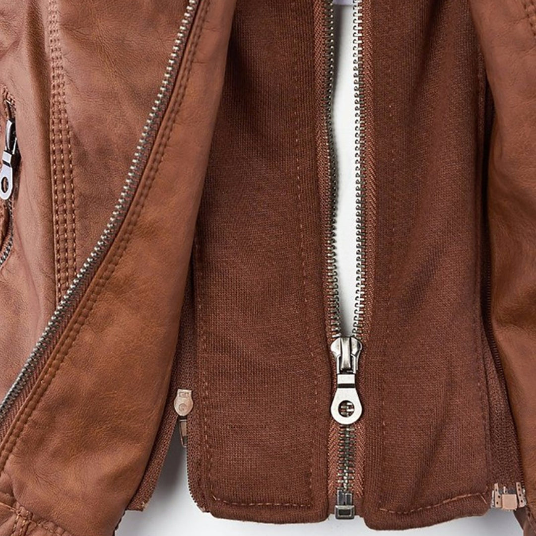 Gia | Veste en Cuir Biker