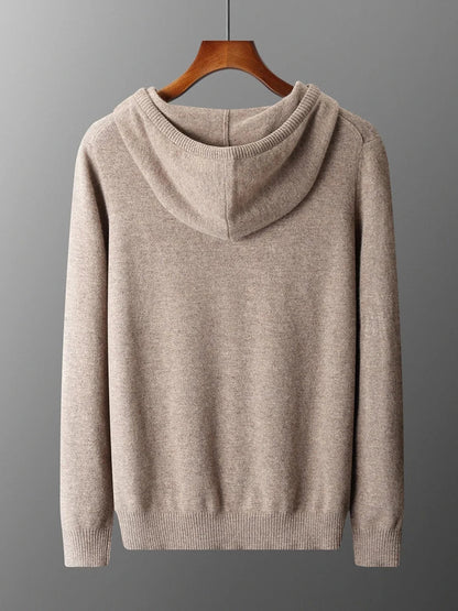 Haut à capuche en laine mérinos Sirlus