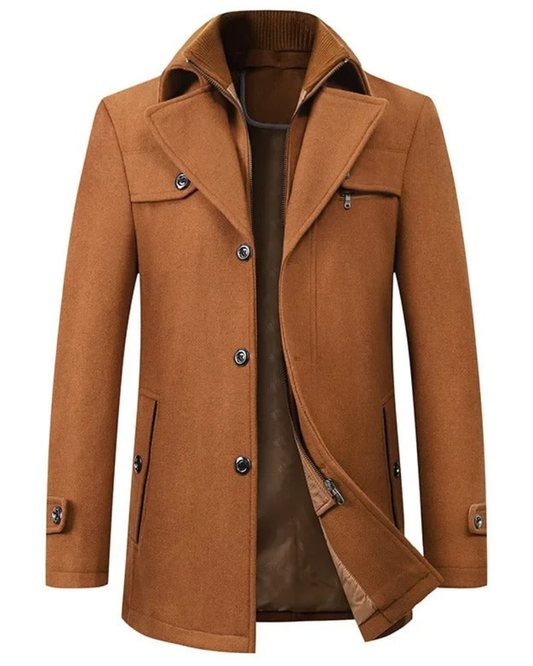 Veste d'Hiver en Laine Élégante