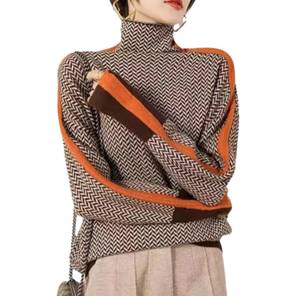 Clarabella | Pull Col Montant Mélangé