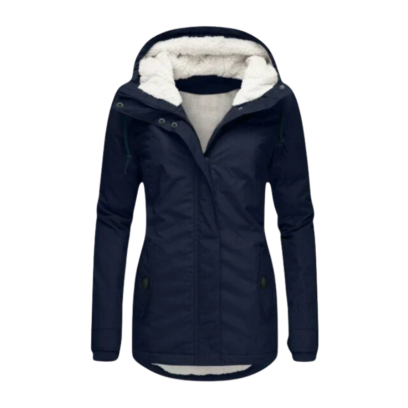 Claire| Veste d'Hiver avec Doublure en Fausse Fourrure