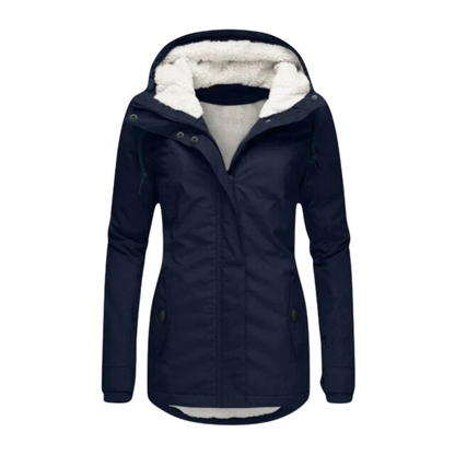 Claire| Veste d'Hiver avec Doublure en Fausse Fourrure