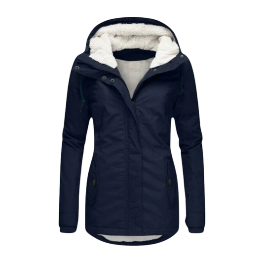 Claire| Veste d'Hiver avec Doublure en Fausse Fourrure