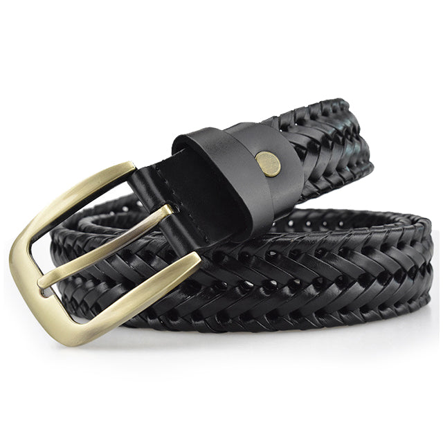 Ceinture Tressée en Cuir