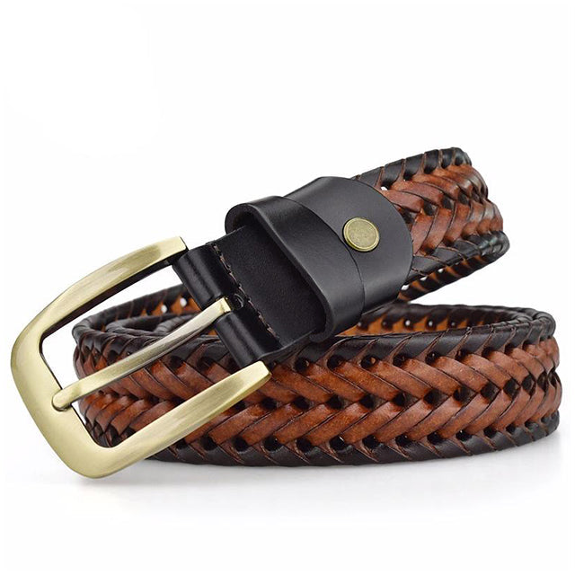 Ceinture Tressée en Cuir